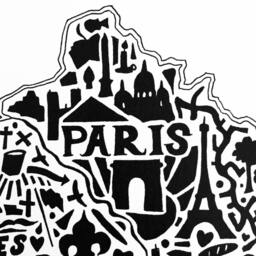 "France Map Art Print Hand-Drawn Landmarks & Culture - 8.5"" X 11" - thumbnail 3