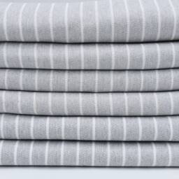 "Gray Towel, Handmade Towel, Soft Peshtemal, Cotton Towel, Turkish Towel, 37""x70" - thumbnail 3