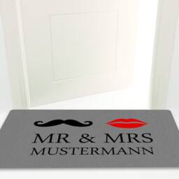 "Doormat With Your Name ""Mr & Mrs" - thumbnail 2