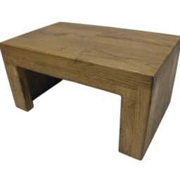 Wooden Bench, Footstool, Stool, Solid Oak, Rustic, Stand, Yoga Meditation Wooden Stool - thumbnail 3