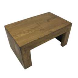 Wooden Bench, Footstool, Stool, Solid Oak, Rustic, Stand, Yoga Meditation Wooden Stool - thumbnail 2