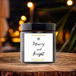 Large Christmas Candle, Christmas Candle Gift, Festive Spice Gift For Women, Scented Winter Candle, Jar - thumbnail 3
