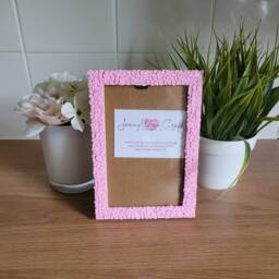 Pink Piggy Fimo Slices Photo Frame 4 X 6 Inches - thumbnail 2