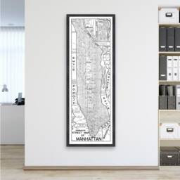 Vintage Manhattan Street Map Print 1955 Nyc Wall Art - thumbnail 4
