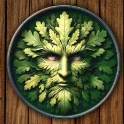 Green Man Flat Metal Sign, Nature Lover's Wall Art D??cor, Garden Guardian - Outdoor Indoor Home Decoration - thumbnail 3
