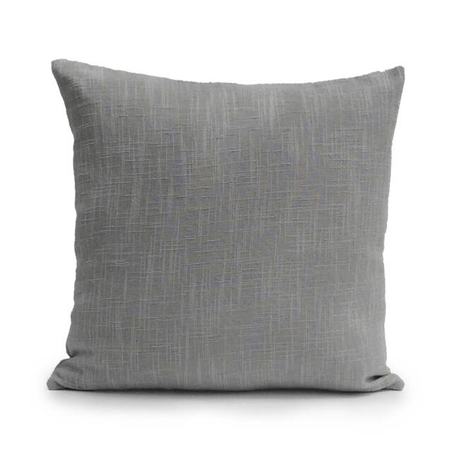 Gray Pillow, Throw Pillow Cover, Decorative Cushion Covers, Pillowcase, Accent Toss Textured, Linen - image 1