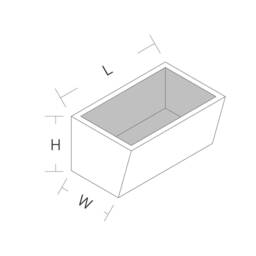 Magnetic Oak Wood Planter Oblique Double Wall Decor - thumbnail 4
