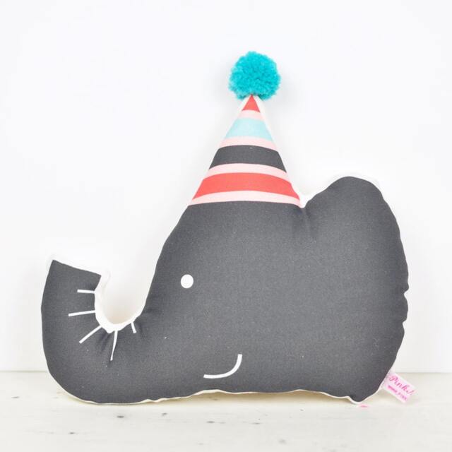 Mini Elephant Pillow For Kids Room Or Baby Shower - image 1