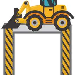 Bulldozer Light Switch Surround Sticker Large Vehicle Marking Child Decal Wall Art Vinyl Kids Boys Girl Bedroom Room Decor - thumbnail 2