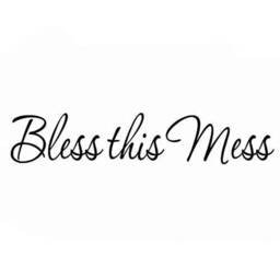 Bless This Mess Wall Decal Playroom Art - Kids Room Decor Nursery Vinyl Lettering Stickers - Vwaq - thumbnail 2