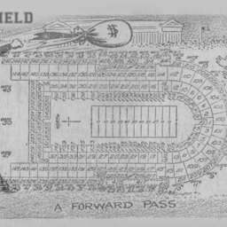 Vintage Soldier Field Seating Chart Print Chicago Football Art - thumbnail 2