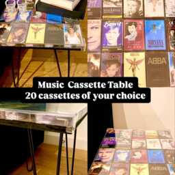 Handmade Cassette Album Table Bespoke Music Lover Coffee Table - thumbnail 3