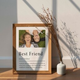 Personalised Best Friend Print - Definition Gift For Her Birthday Photo N35 - thumbnail 2