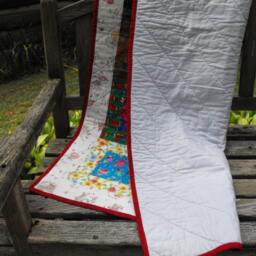 Baby Quilt, Crib Handmade Gift, Nursery Unisex Blanket, Baby, Patchwork Gift Forher - thumbnail 4