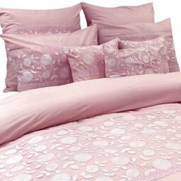 King, Queen & Twin Size Pink Decorative Duvet Cover Set, Cotton Lace Embroidery, French Toile Contemporary - And - thumbnail 4