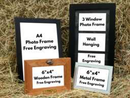 "Exotic Animals Personalised Wood Or Metal Picture Frame - 4""x6"