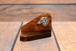Borzoi, Russian Wolfhound - Wooden Candlestick With Dog, Souvenir, Decoration, Limited Edition, Collection - thumbnail 1