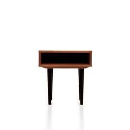Nightstand With Open Shelf in Mid-Century Modern Style Made Of Oak Vaneer -Teak Colour -, Bedside Table Livlo T-P05 - thumbnail 3