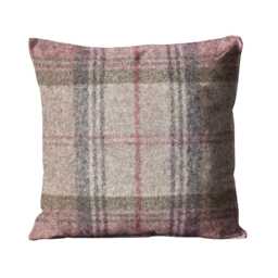 Abraham Moon Stroud, Heather, 100% Wool Plaid, Checked, Tartan Cushion Cover