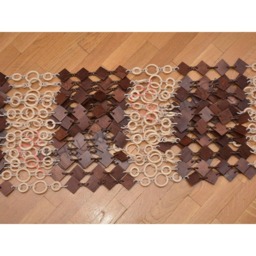 Handmade Wood Bead Door Curtain Bohemian Decor - thumbnail 3