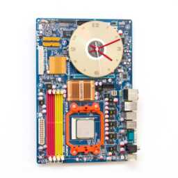 Blue Wall Clock, Recycled Computer Circuit Board Clock - thumbnail 2