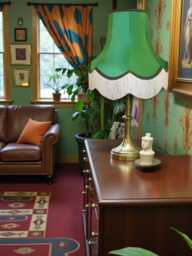 Traditional Emerald Green Fabric Lampshade Handmade For Table & Floor Standard Lamp Bases, Wall Light Fixtures, Ceiling Fittings - thumbnail 1