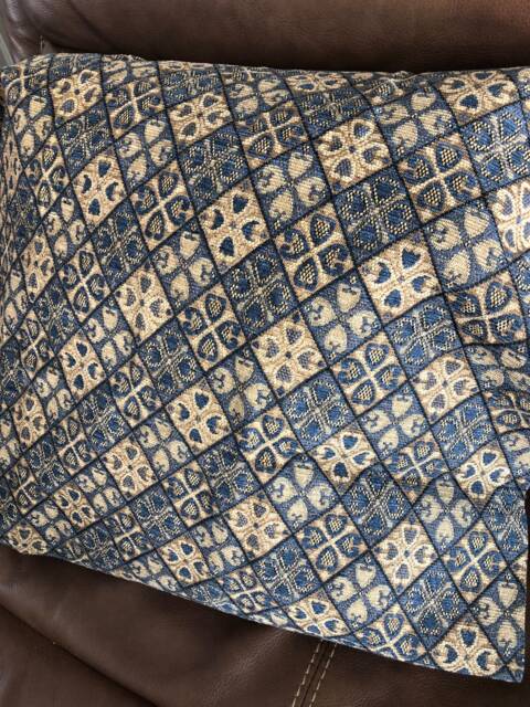 Eaton Chenille in Blue-This Listing Is For One Pillow - image 1