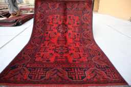3'2x5'1 Ft Khal Mohammedi Brand New Rug, Afghan Handmade High Pile Soft Wool Traditional Dining Table Livingroom Carpet - thumbnail 1