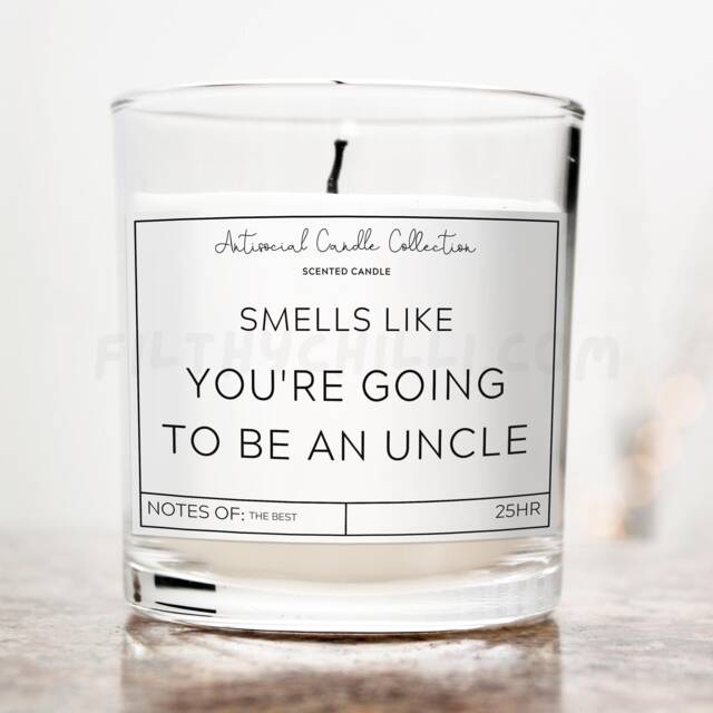 You're Going To Be An Uncle, Gift For Pregnancy Announcement Ideas, Candle, Birthday Brother, Gift, ??? - image 1