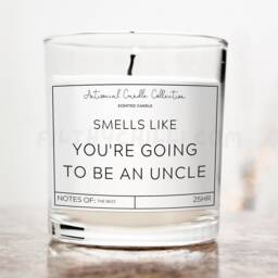 You're Going To Be An Uncle, Gift For Pregnancy Announcement Ideas, Candle, Birthday Brother, Gift, ??? - thumbnail 1