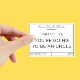 You're Going To Be An Uncle, Gift For Pregnancy Announcement Ideas, Candle, Birthday Brother, Gift, ??? - thumbnail 2