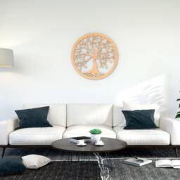 Tree Of Life Wooden Wall Decoration Panel, Room Devision Decor, Decal, Art, Home Bedroom Decor - thumbnail 2