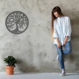Tree Of Life Wooden Wall Decoration Panel, Room Devision Decor, Decal, Art, Home Bedroom Decor - thumbnail 4