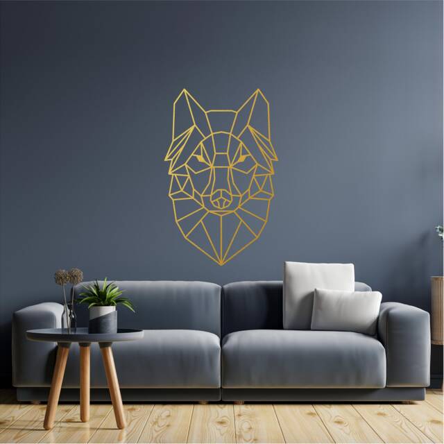 Geometric Dog Wall Art, Minimalist, Modern, Abstract, Decal, Mural, Transfer, Boho -G015 , 5 Sizes, 36 Colour Options, Home Decor - image 1