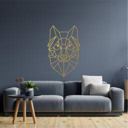 Geometric Dog Wall Art, Minimalist, Modern, Abstract, Decal, Mural, Transfer, Boho -G015 , 5 Sizes, 36 Colour Options, Home Decor - thumbnail 1