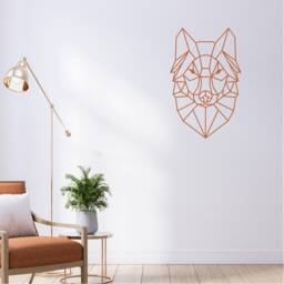 Geometric Dog Wall Art, Minimalist, Modern, Abstract, Decal, Mural, Transfer, Boho -G015 , 5 Sizes, 36 Colour Options, Home Decor - thumbnail 3