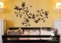 Nursery Wall Decals Enchanted Garden With Fairies - Vinyl Stickers Art Custom Home Decor - thumbnail 2