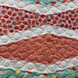 Summer Vibes Throw Quilt 100% Cotton Fruit Print - thumbnail 2