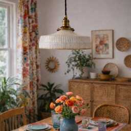 style#001 Handmade Carved Pendant Light, Kitchen Lighting, Ceramic Lamp, Pottery Home Lamp - thumbnail 2