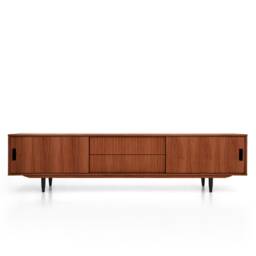 Mid-Century Sideboard, Dresser, Commode, Credenza Made Of Oak Veneer - Teak Colour Livlo T-S01