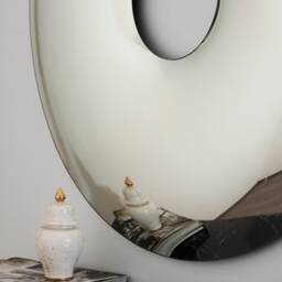 Hand Crafted Donut Convex Mirror Space Age Wall Decor - thumbnail 3