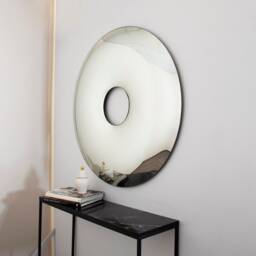 Hand Crafted Donut Convex Mirror Space Age Wall Decor - thumbnail 2