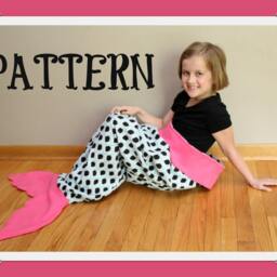 PDF - Tutorial Pattern -Mermaid Tail Blanket Fleece Sewing Pattern - thumbnail 2