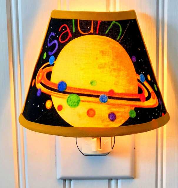 Night Light - Solar System Kids Bedrooms Small Planets Handmade - image 1