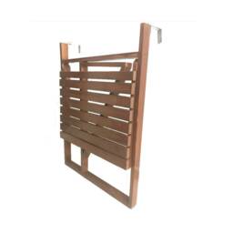 Foldable Solid Wood Balcony Table Portable Patio Desk - thumbnail 2