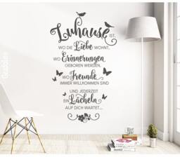 Wall Sticker Saying Home Is Where Love Lives... Family Quote Wall Decoration Mural Decal Ws10A