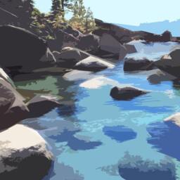 Lake Tahoe Travel Poster - Retro Style Art Print - thumbnail 2