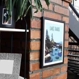 Lake Tahoe Travel Poster - Retro Style Art Print - thumbnail 3