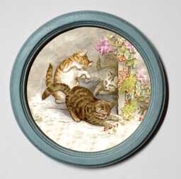 Beatrix Potter Tom Kitten Art Print, Wooden Framed Nursery Decor - thumbnail 1