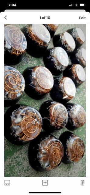 Orgone Tower Busters, Orgonite Puck, Handmade - image 1